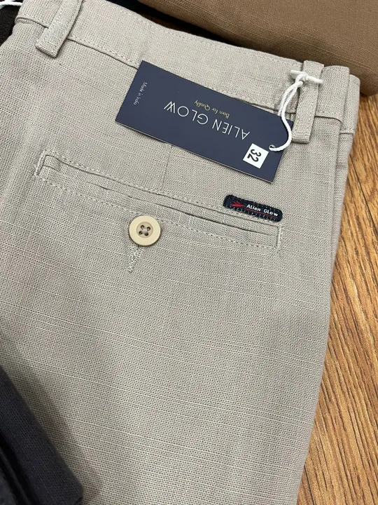 *💯% PREMIUM QUALITY MEN’S BRANDED LENIN PANTS*

Brand: *ALIEN GLOW ®️ [O.G]* 
Fabric: 💯 % Arvind M uploaded by CR Clothing Co.  on 4/9/2023