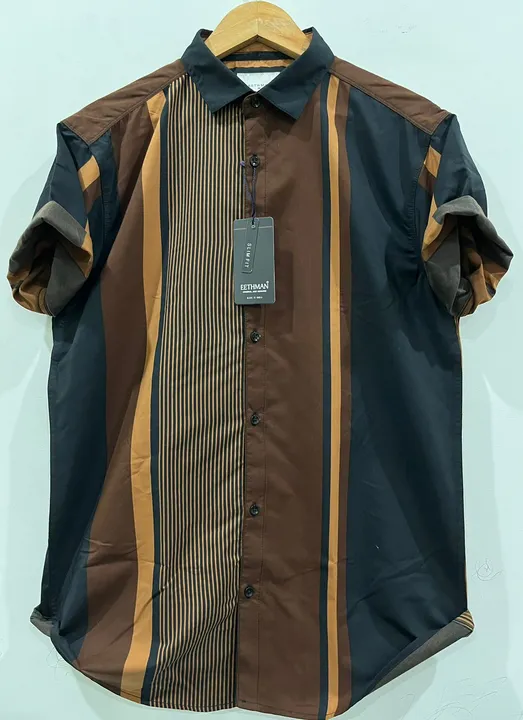 *💯% Original Branded Men’s Premium Half Sleeves Stripes Shirts*

Brand:*EETHMAN®️[O.G]*
Fabric: 💯% uploaded by CR Clothing Co.  on 4/9/2023