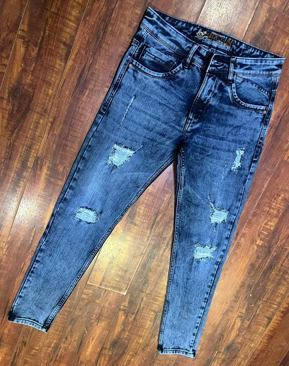 *💯% ORIGINAL BRANDED PREMIUM MEN’S ANKLE FIT TORN JEANS*

Brand:*FIRE GUN*®️[O.G]*
Fabric: 💯 % Arv uploaded by CR Clothing Co.  on 4/9/2023