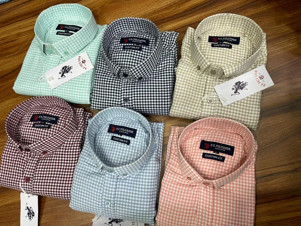 Post image *Us polo small cheqe shirt *

Fabirc - cotton twill
Size - m L xl
Colour -12 ( 2 desions)
Set-36 pcs 
Price -220 rs  

*Pauch packing all shirts *