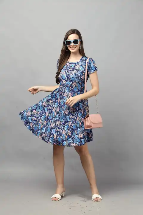 Women's floral printed dress  uploaded by Rathore Fashion House on 4/9/2023