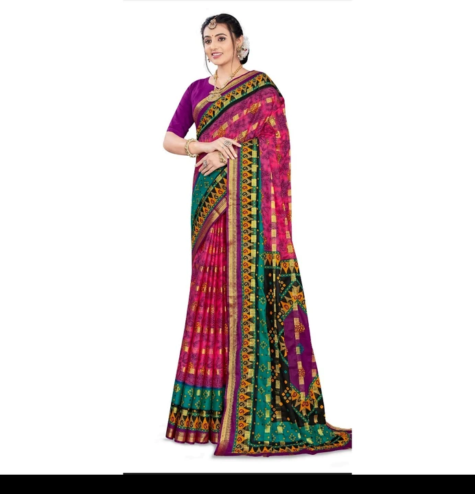 100 % Cotton Saree With Fancy Cotton  uploaded by Guru Krupa Fashion  on 4/9/2023