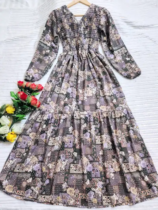 trendy printed Maxi Dresses uploaded by Ayn boutique on 4/9/2023