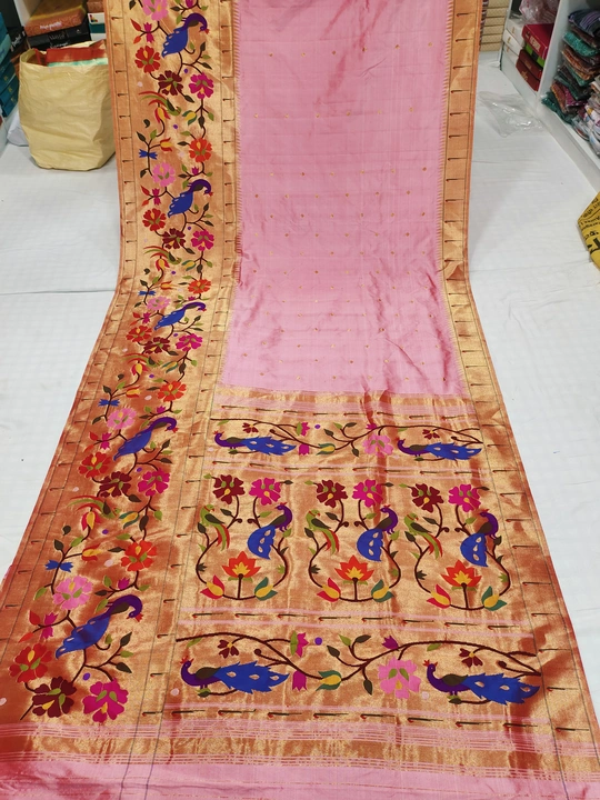 Paithani Borket handmade saree  uploaded by Nathanand paithani on 4/9/2023