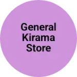 Business logo of General kirama store