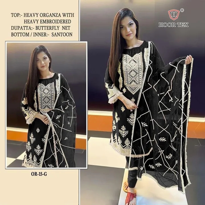 Organza suit  uploaded by Heena fashion house on 4/9/2023
