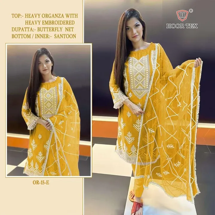 Organza suit  uploaded by Heena fashion house on 4/9/2023