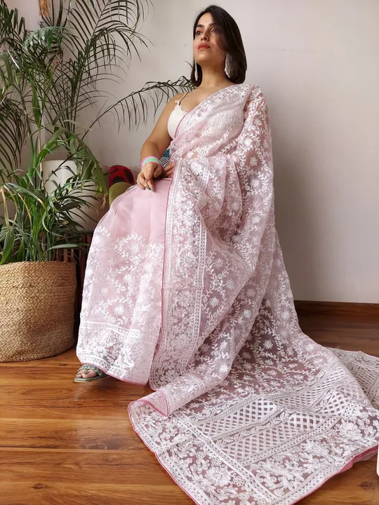 Beautiful organza silk saree  uploaded by Sameer collection  on 4/9/2023