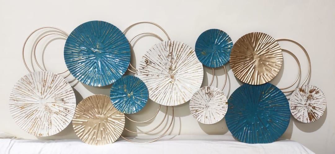 Circular plates with rings wall art uploaded by The_Decor_Emporio on 3/3/2021