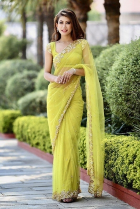 Post image Bollywood Net Saree
Pack of :1
Type of Embroidery :Cut Work
Decorative Material :Zari
Embroidery Method :Machine
Fabric Care :Cold Water Wash Only
Fabric :Net.                                                         Price: 719