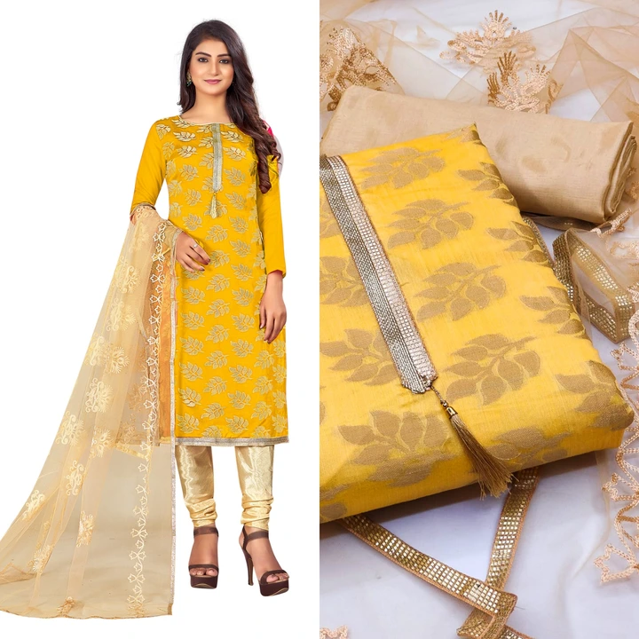 Chanderi Jacquard Set uploaded by KQueen Fashion on 4/9/2023