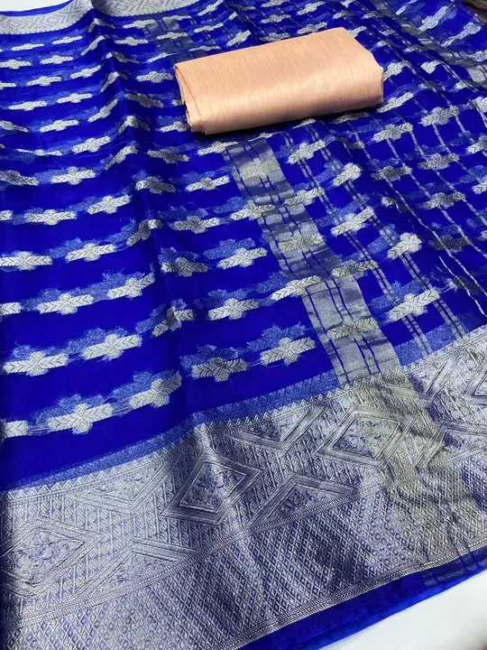 New orgenza saree  uploaded by Fashion designer saree  on 4/9/2023