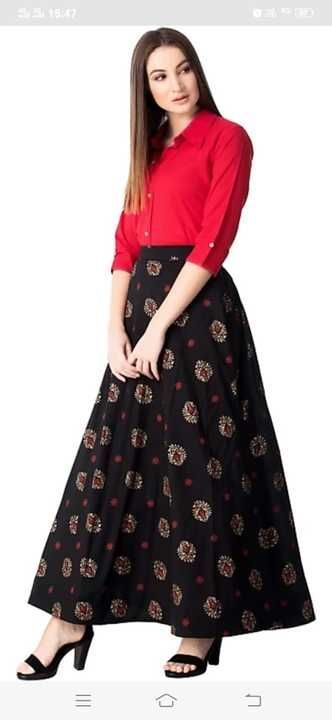 😍Shirt With Skirt👗 uploaded by Mamta Creation on 3/3/2021