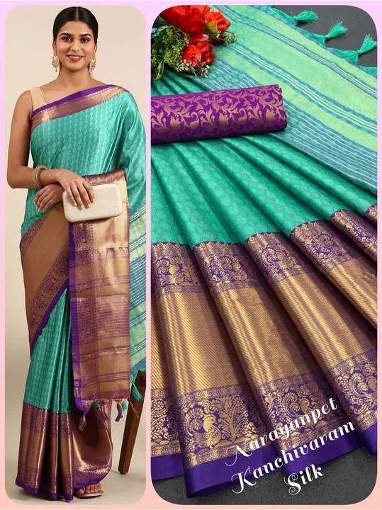🍂🍃🍂🍃🍂🍃🍂🍃🍂     

*Fabric*: Aura Cotton Silk with Broad contrast jacquard work border with Ja uploaded by Maa Arbuda saree on 4/9/2023