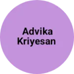 Business logo of Advika kriyesan