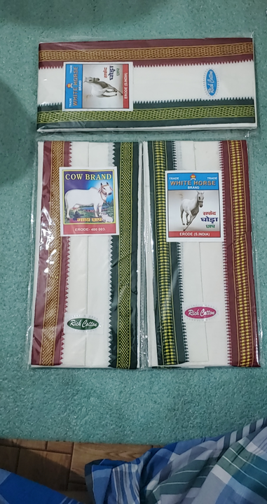 Gmacha cow brand double border 70%cotton 30% polyester  uploaded by Cloth manufacturer on 5/4/2024