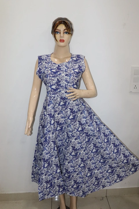 Cotton Anarkali Printed Frock
size: Free
Length: 50inch
Fabric: Cotton
 uploaded by Ganpati handicrafts  on 4/9/2023