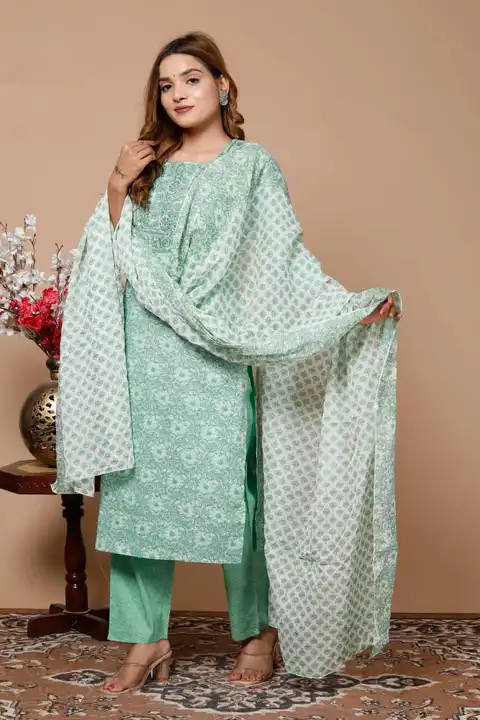 Kurti Pant With Dupatta  uploaded by business on 4/9/2023
