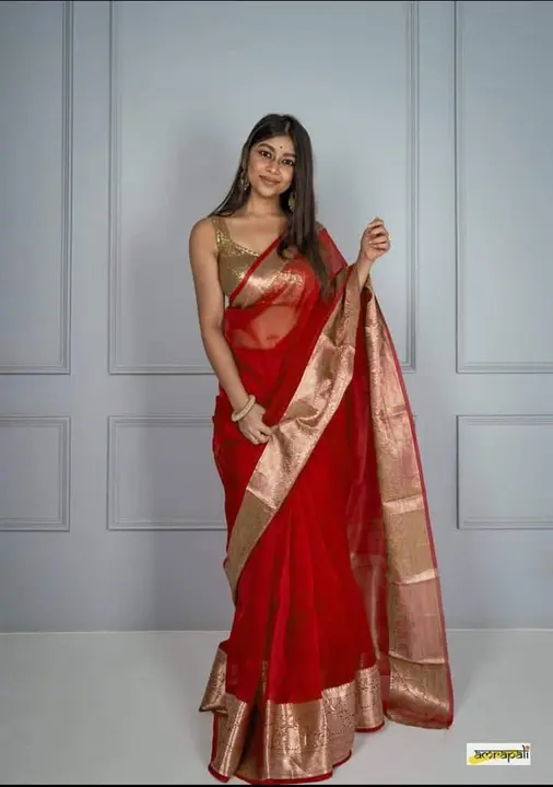 Pure organja saree hurry up booking uploaded by khan textile santipur on 4/9/2023