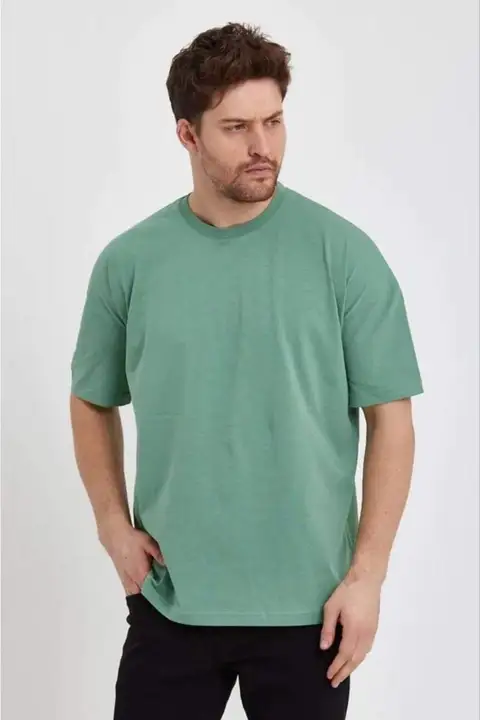 Oversized plain t-shirts bio washed cotton premium  uploaded by Tip Top Printing and Clothing on 5/31/2024