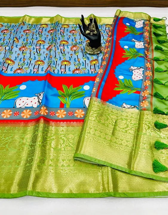 Soft lichi banarasi silk saree uploaded by VARDHAK COLLECTION  on 4/9/2023