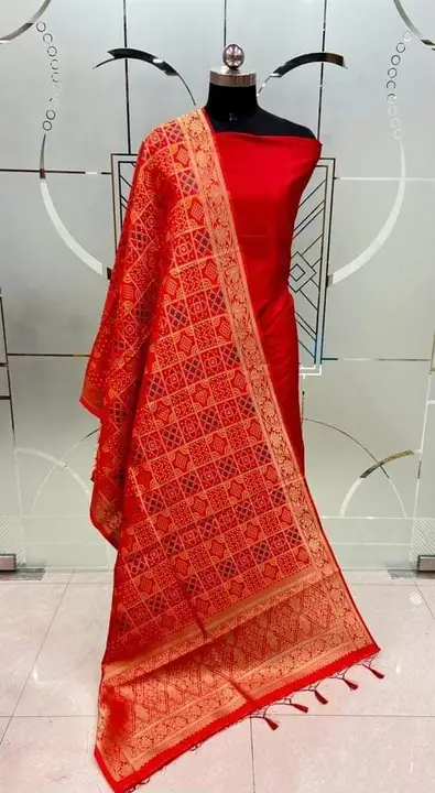 Banarasi suit  uploaded by Z i silk fabrics on 4/9/2023