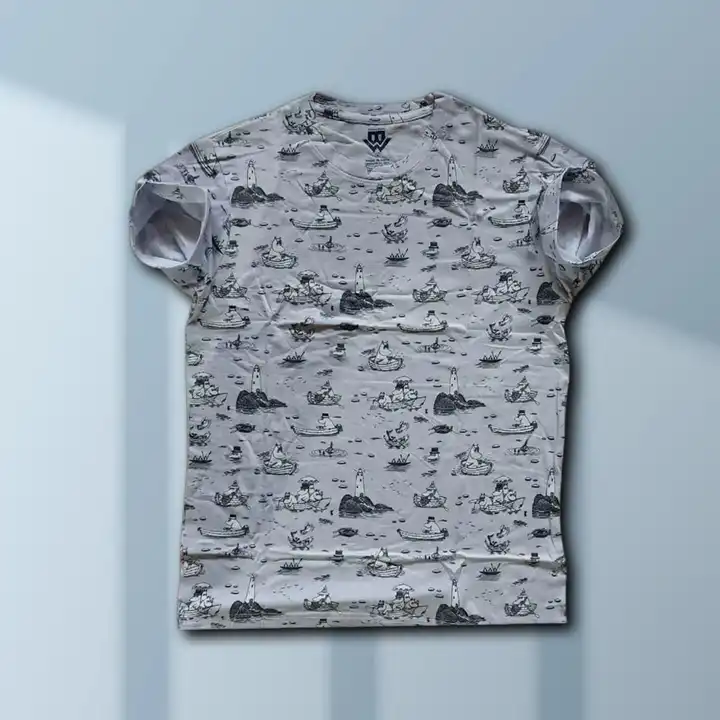 Mens Organic cotton all over printed half sleeve tshirt. uploaded by Baby boss on 4/9/2023