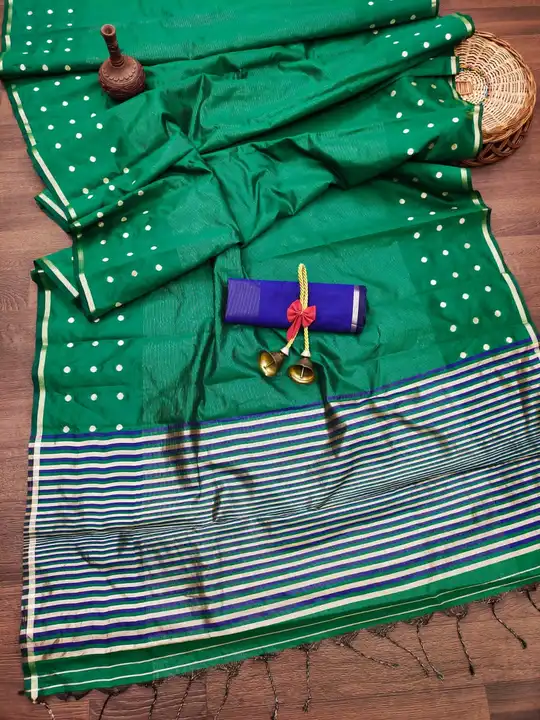 *PERFECT COLLECTION FOR THIS SEASON TO LOOK FAB WITH OUR NEW COLLECTION*

Khadi Cotton Silk Saree Wi uploaded by Roza Fabrics on 4/9/2023