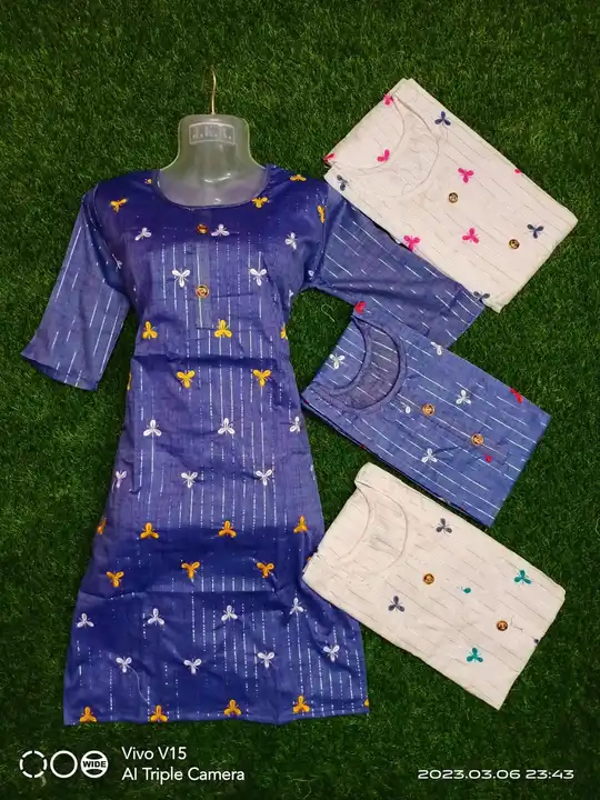 Emb kurti  uploaded by HANACREATIONS on 4/9/2023