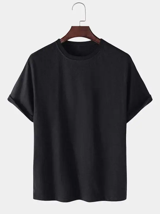 Black Round Neck T-shirts Premium bio washed cotton  uploaded by Tip Top Printing and Clothing on 4/9/2023
