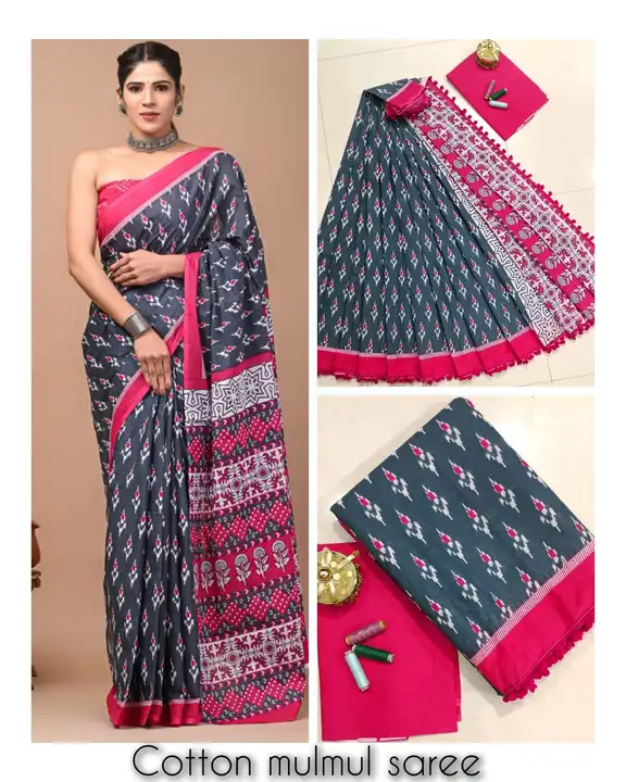 Cotton saree  uploaded by Sawan handicrafts on 4/9/2023