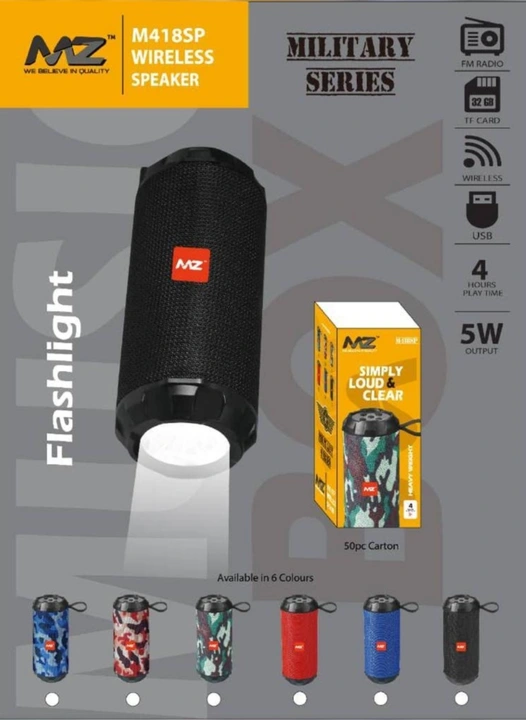 Mz 418 bluetooth speaker  uploaded by Shree vinayak trading on 5/30/2024