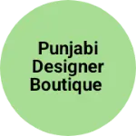 Business logo of Punjabi designer boutique