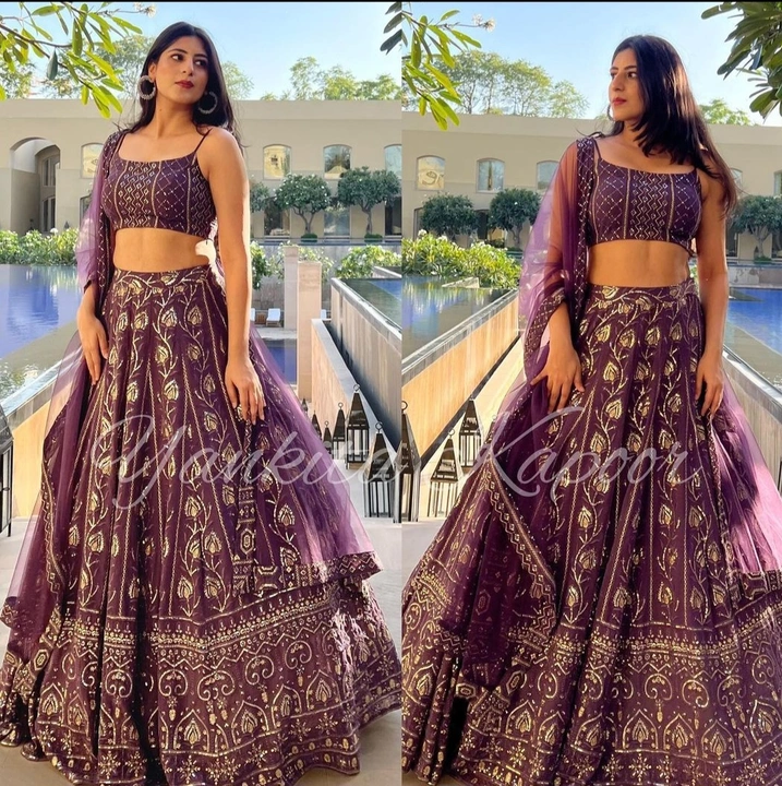 Beautiful luxurious Lehengha choli for her  uploaded by Maruti Creation on 4/9/2023