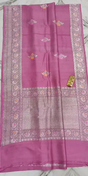 Banarasi handloom pure Tassar Chiffon Jorjet Silk Saree uploaded by Ayesha Fabrics on 4/9/2023