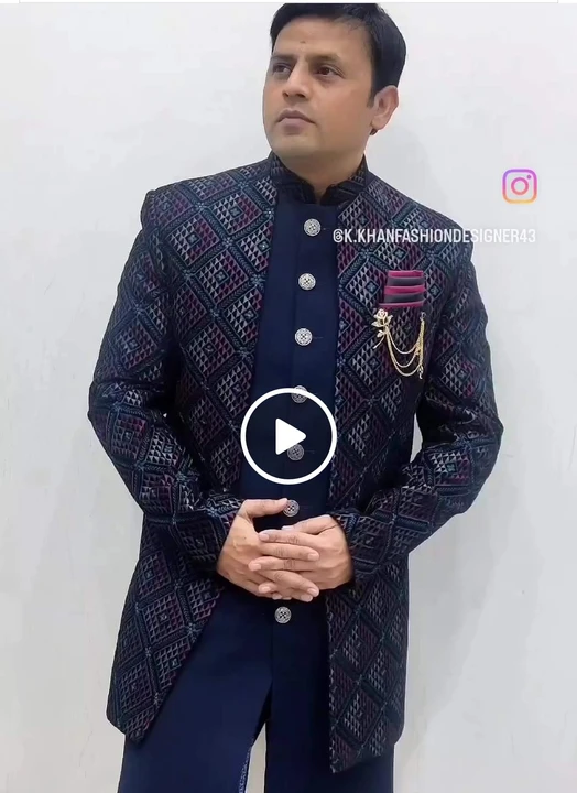 Visiting card store images of Suit sherwani