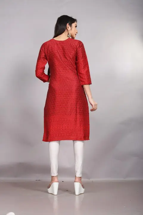 Brocket with silk kurti | Designer dresses, Fashion, Indian outfits