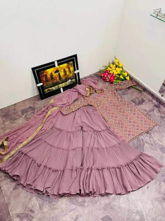 Top Sharara with Dupatta  uploaded by Taha fashion online store on 4/10/2023