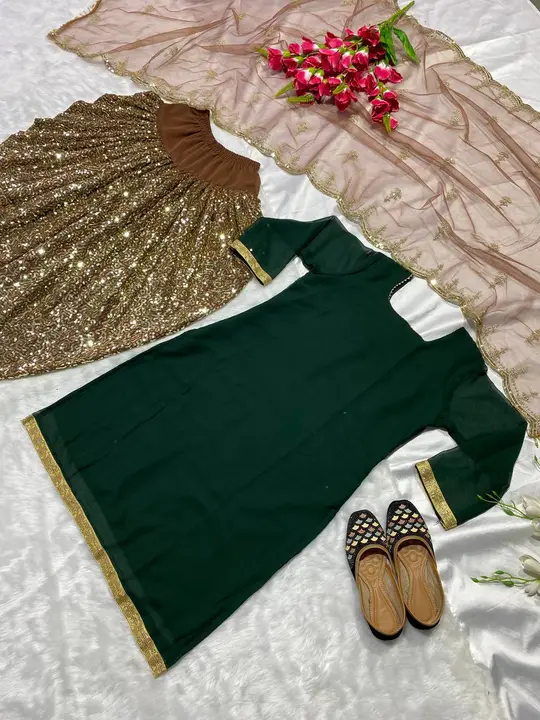 Launching New Designer Party Wear Look Top ,Dhoti Salwar and Dupatta uploaded by Fatema Fashion on 4/10/2023