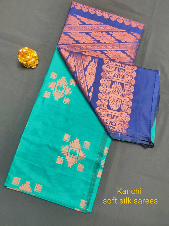 Kanchi soft silk sarees uploaded by P.A.K TEX on 4/10/2023