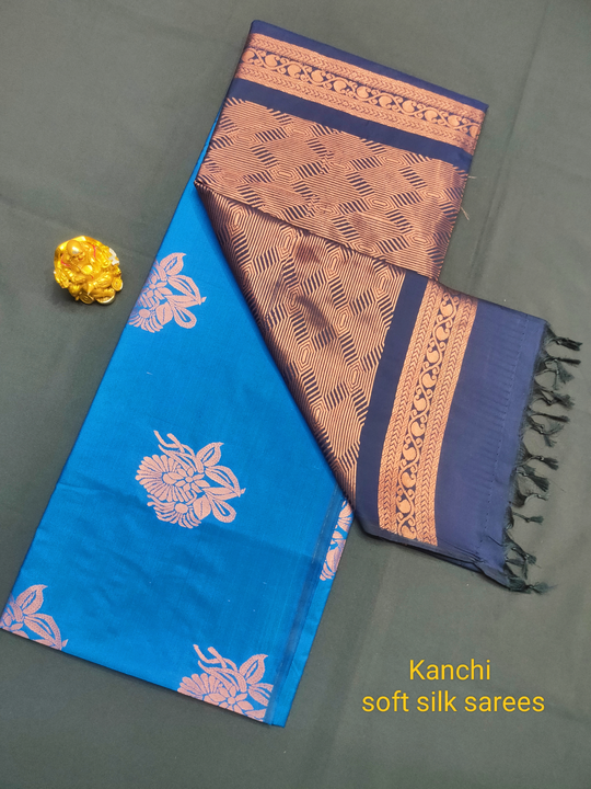 Kanchi soft silk sarees uploaded by P.A.K TEX on 4/10/2023