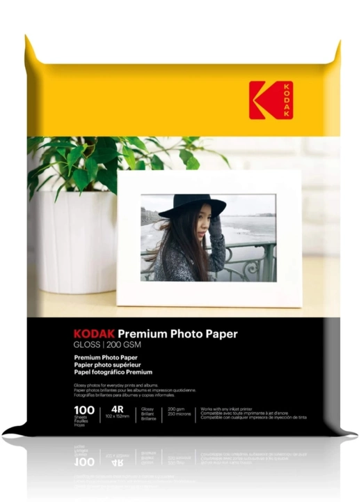 Kodak premium photo paper 200 gsm 4r uploaded by KANK TRADERS on 4/10/2023