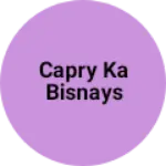 Business logo of Capry ka bisnays