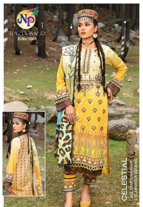 LAUNCHING RAZIA BANO SUITS & DRESS MATERIAL uploaded by Swastik creation on 4/10/2023