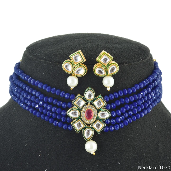 Kundan Necklace Earrings Set  uploaded by Joypur Sales on 5/30/2024