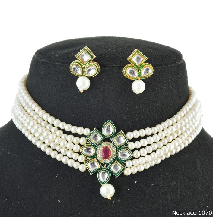 Kundan Necklace Earrings Set  uploaded by Joypur Sales on 4/10/2023