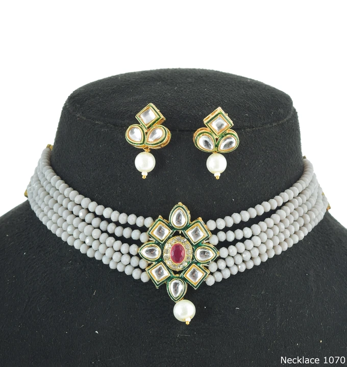 Kundan Necklace Earrings Set  uploaded by Joypur Sales on 4/10/2023