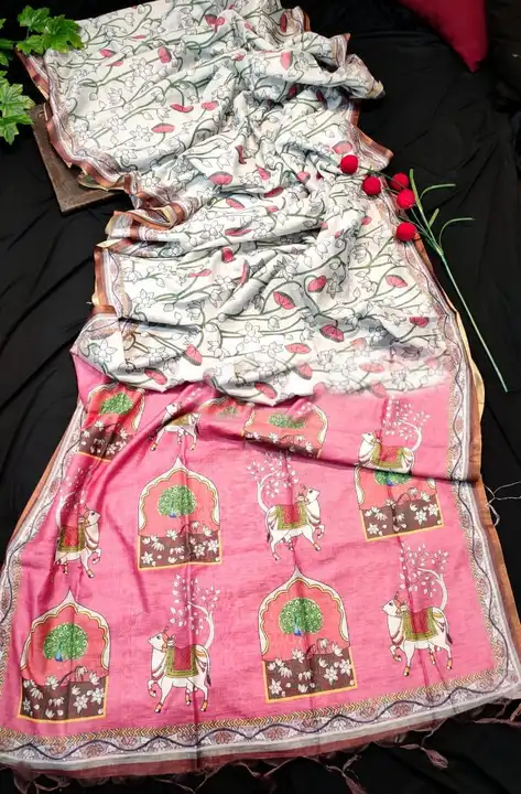 Soft mulmul cotton saree uploaded by VARDHAK COLLECTION  on 4/10/2023
