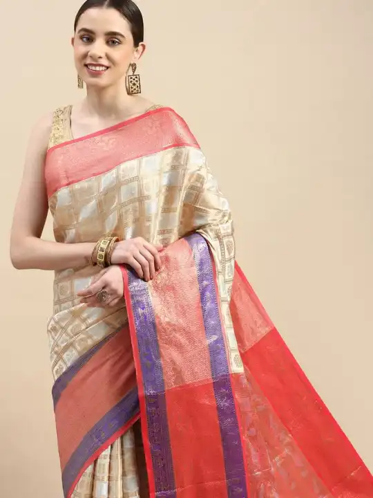Kanchipuram handloom weaving silk saree uploaded by VARDHAK COLLECTION  on 4/10/2023