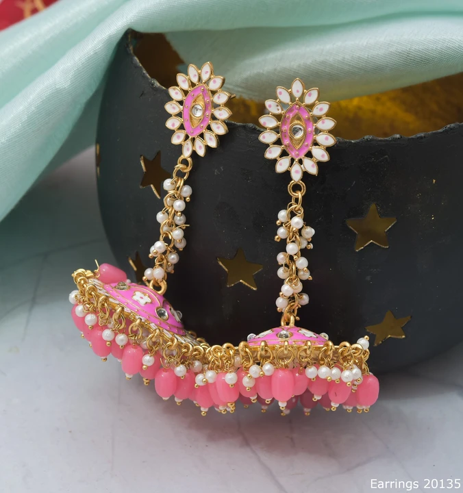 Jaipur Meenakari Earrings  uploaded by Joypur Sales on 4/10/2023